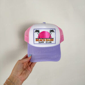 beach babe surf club trucker hat