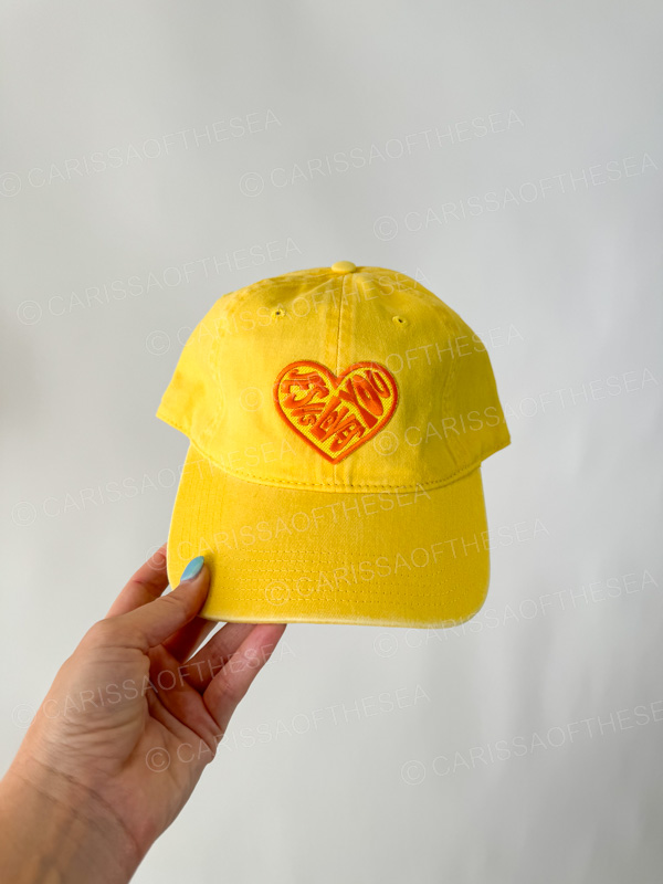 jesus loves you heart dad hat